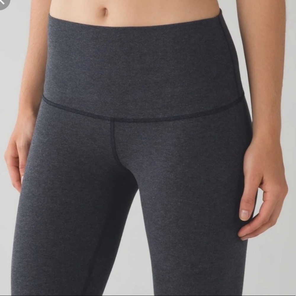 Lululemon Grey High Rise Leggings 4 - Picture 2 of 8